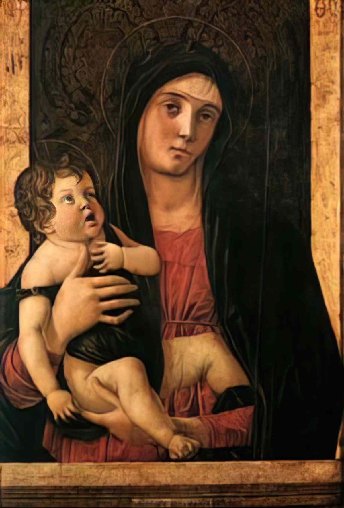 Giovanni Bellini madonna with child Art A4 Photo Print
