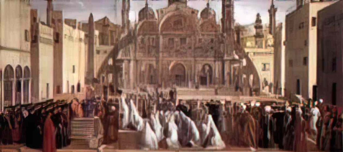 Giovanni Bellini st mark preaching in alexandria 1507 Art A4 Photo Print