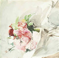 Giovanni Boldini a bouquet of roses Art A4 Photo Print