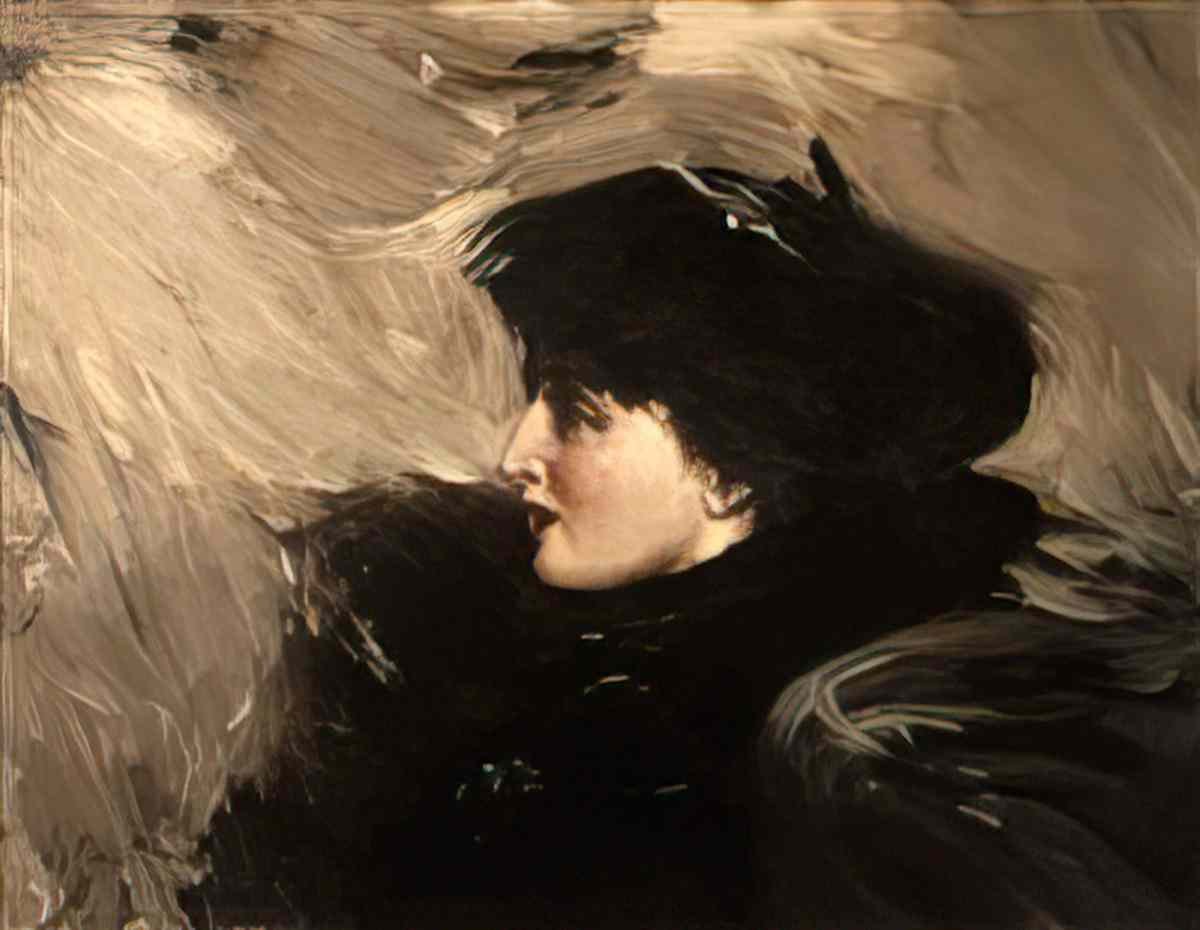 Giovanni Boldini a portrait of lina cavalieri Art A4 Photo Print