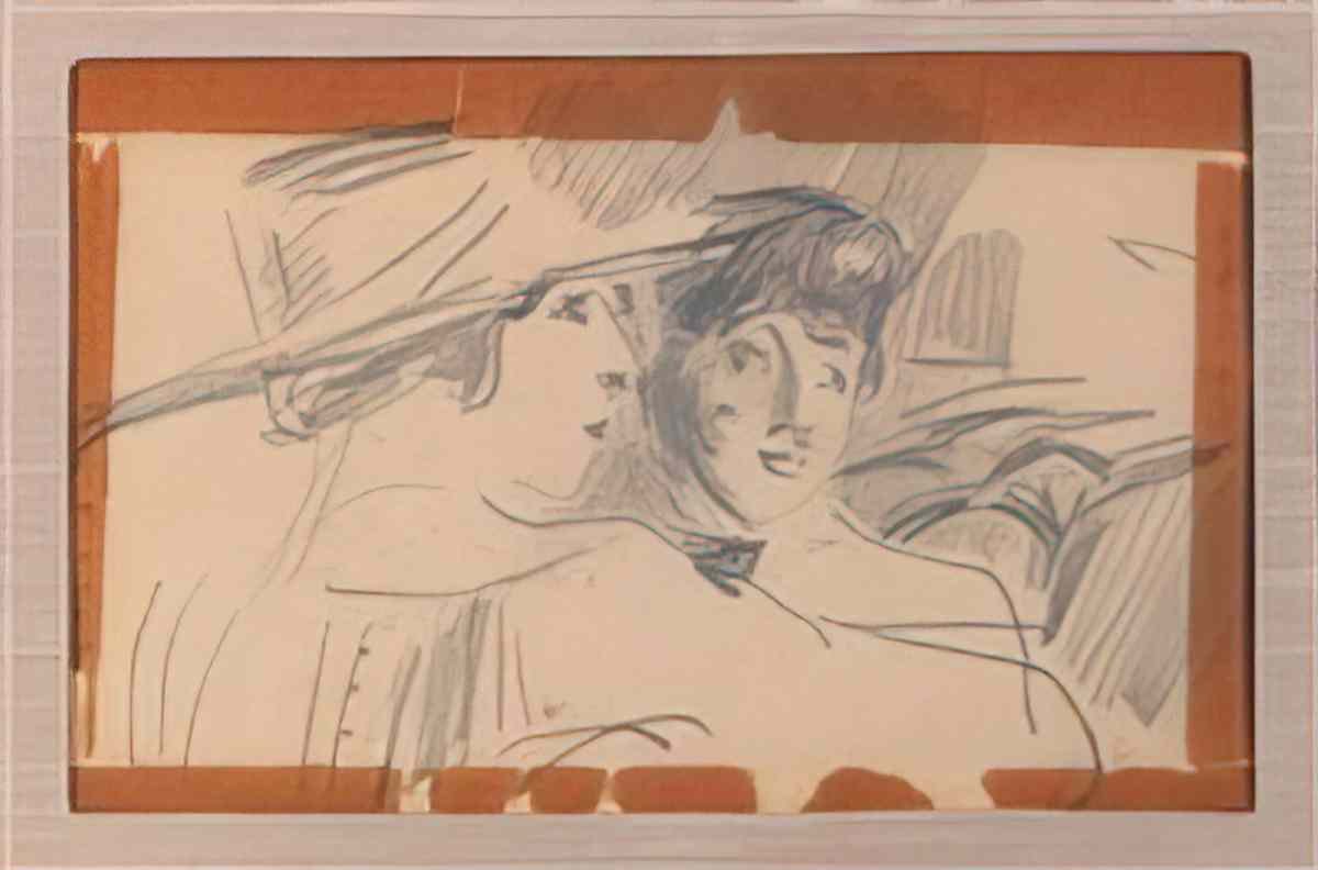 Giovanni Boldini a study of two women Art A4 Photo Print
