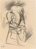 Giovanni Boldini a woman seated seen from behind Art A4 Photo Print