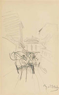 Giovanni Boldini calesse in un vicolo Art A4 Photo Print