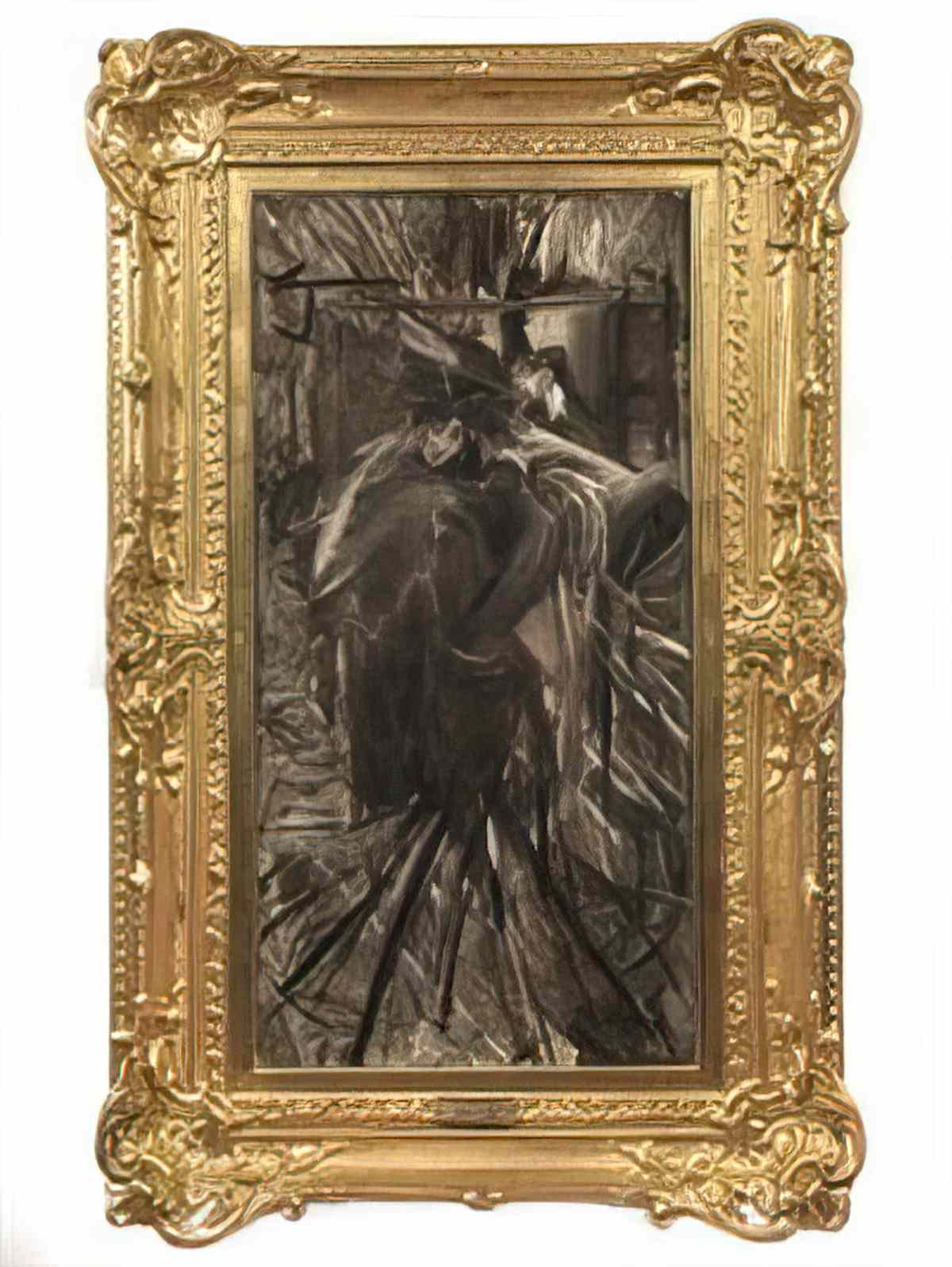 Giovanni Boldini dalla modista signora allo specchio Art A4 Photo Print
