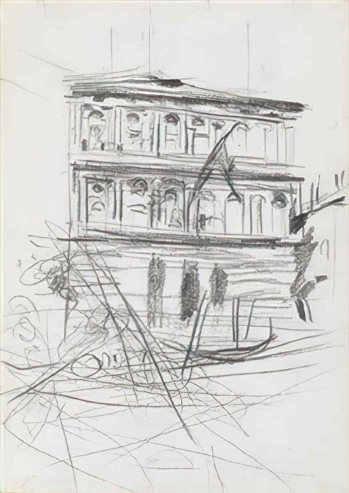 Giovanni Boldini ein venezianischer palast + architektonische elemen Art A4 Photo Print