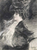 Giovanni Boldini a parisian theatre audience Art A4 Photo Print