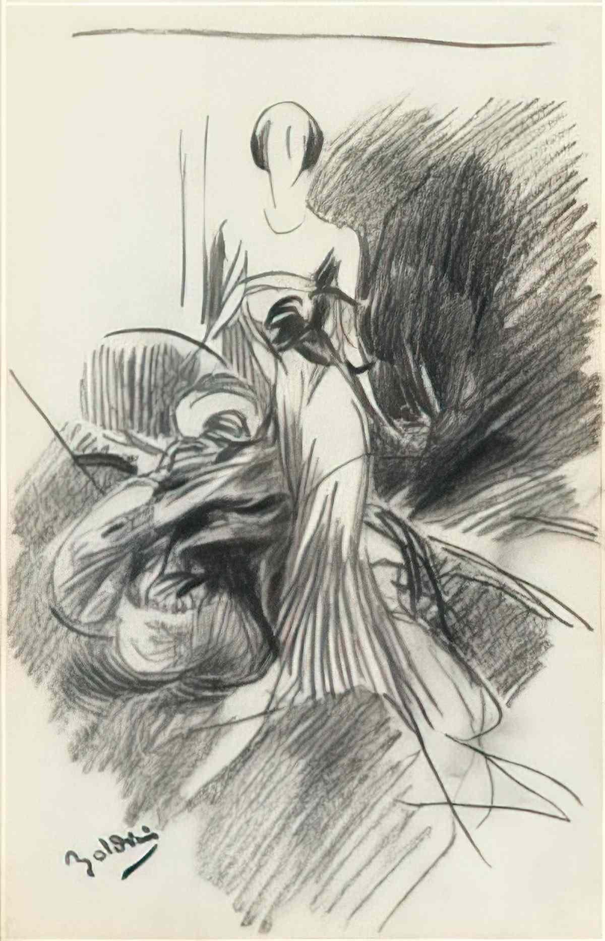 Giovanni Boldini etude pour le portrait de madame doyen study Art A4 Photo Print