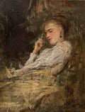 Giovanni Boldini giovane signora che riposa Art A4 Photo Print