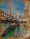 Giovanni Boldini gondole davanti a piazza san marco Art A4 Photo Print
