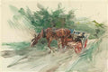 Giovanni Boldini horse and carriage Art A4 Photo Print