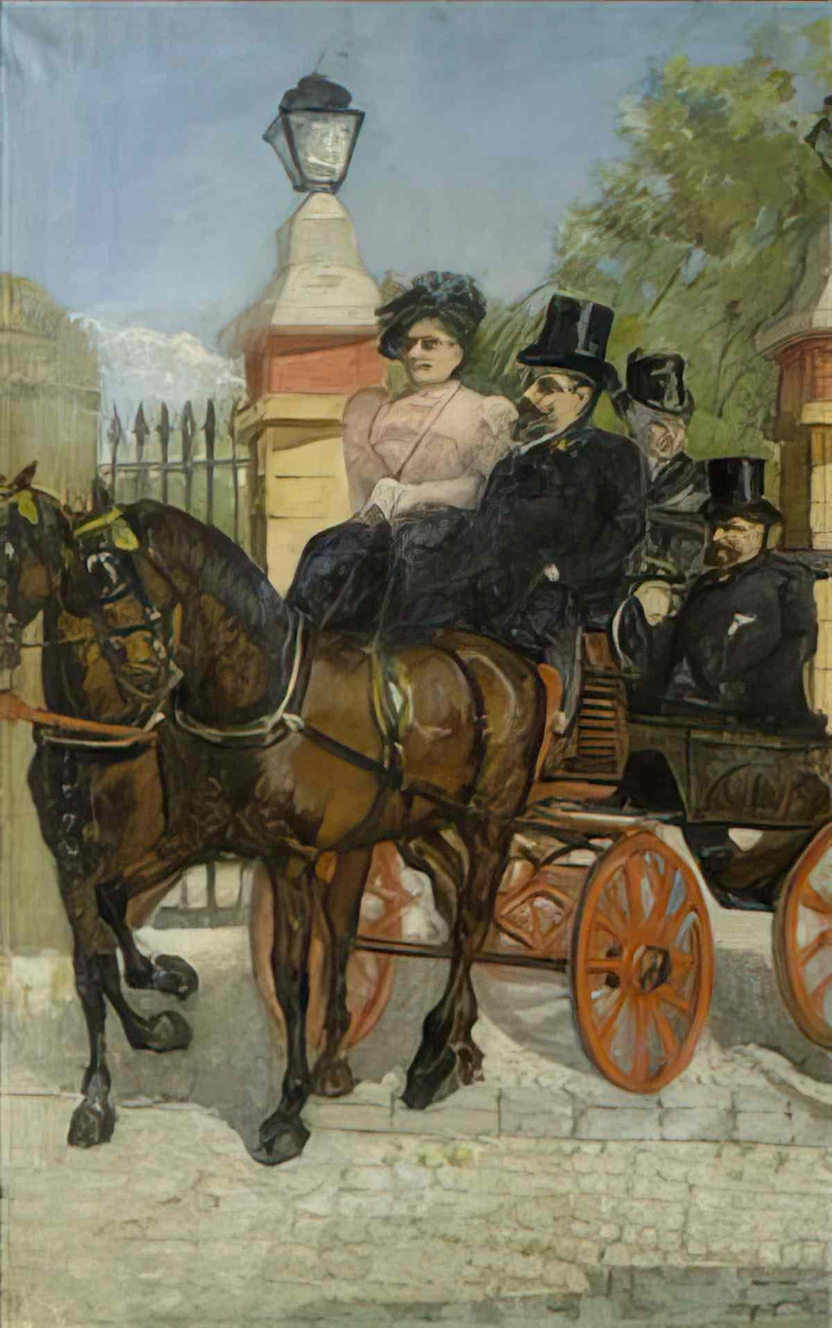 Giovanni Boldini cheveaux de relais Art A4 Photo Print