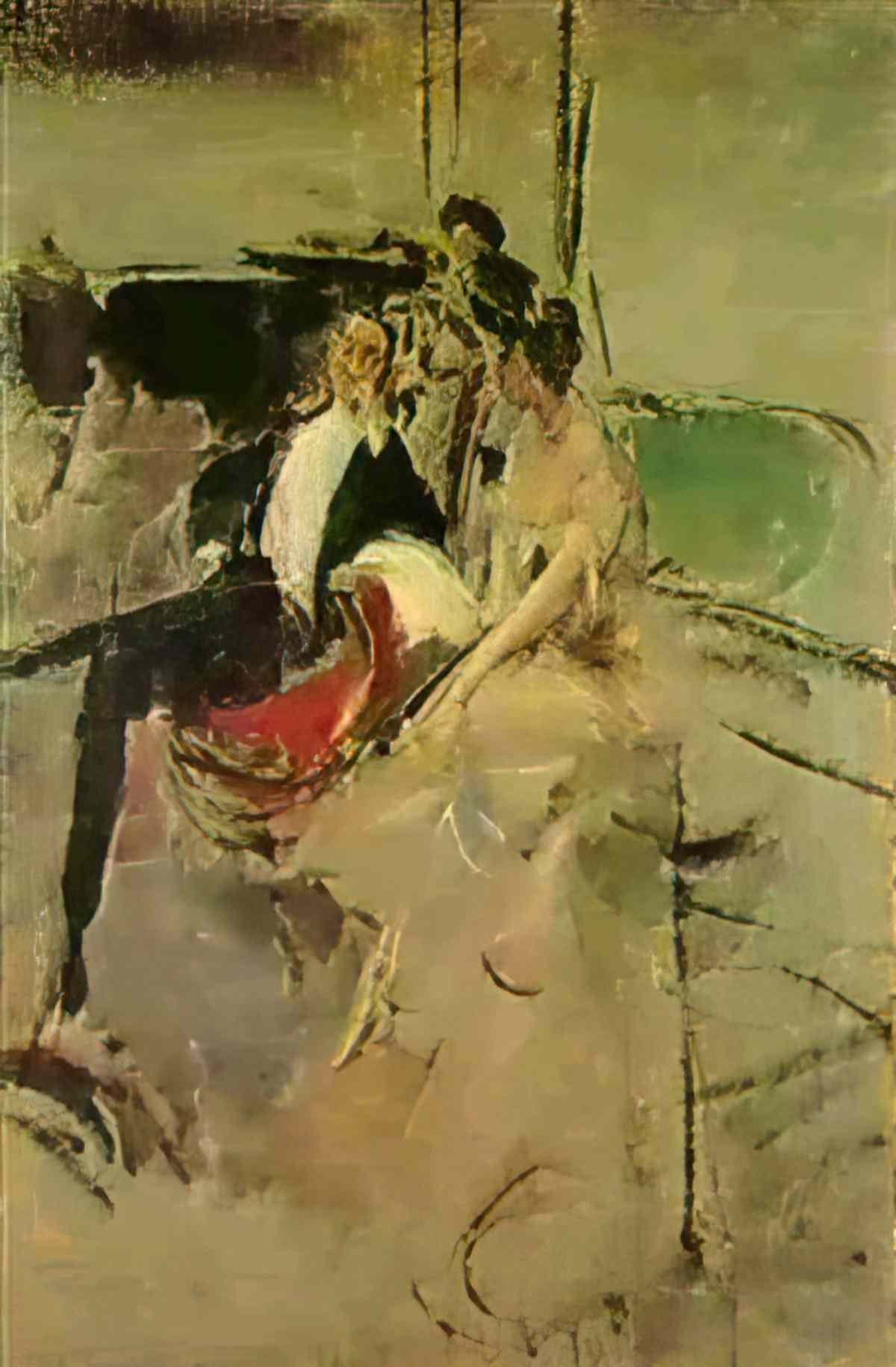 Giovanni Boldini interno con coppia elegante nellatrio di un albergo Art A4 Photo Print