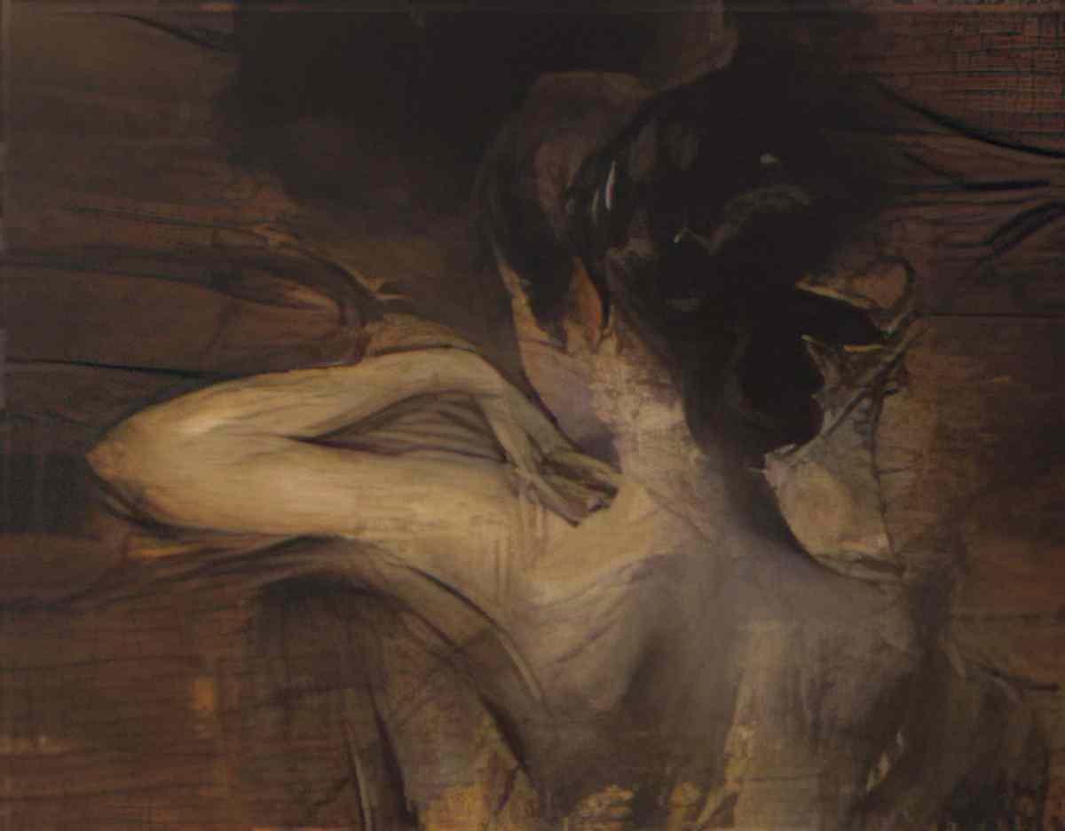 Giovanni Boldini jeune fille au chignon 1 Art A4 Photo Print