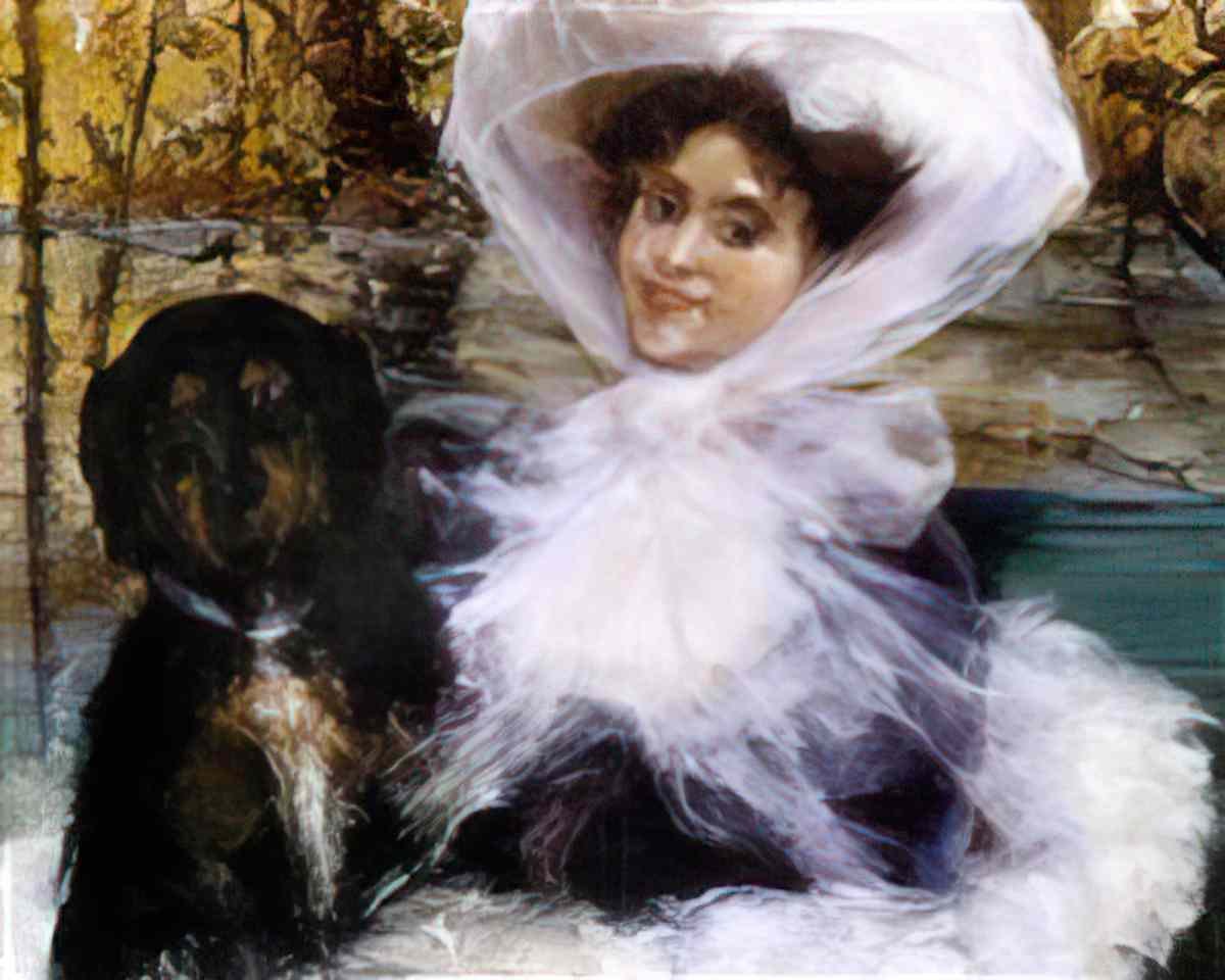 Giovanni Boldini deux promeneuses 1 Art A4 Photo Print