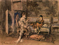 Giovanni Boldini donna nuda al pianoforte Art A4 Photo Print