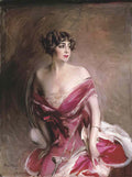 Giovanni Boldini donna seduta corsage blanc Art A4 Photo Print