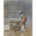 Giovanni Boldini due figure femminili a passeggio Art A4 Photo Print