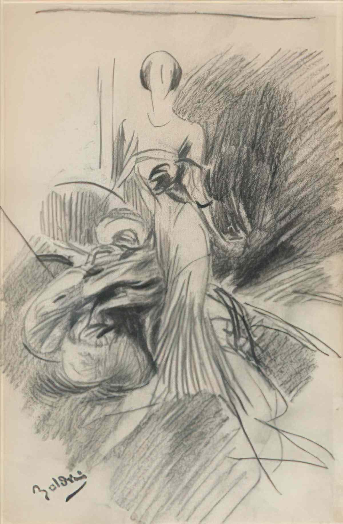 Giovanni Boldini elegante pensive Art A4 Photo Print
