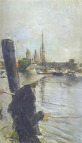 Giovanni Boldini parigi pescatore alla lenza Art A4 Photo Print