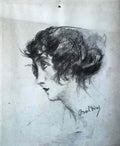 Giovanni Boldini in the studio Art A4 Photo Print