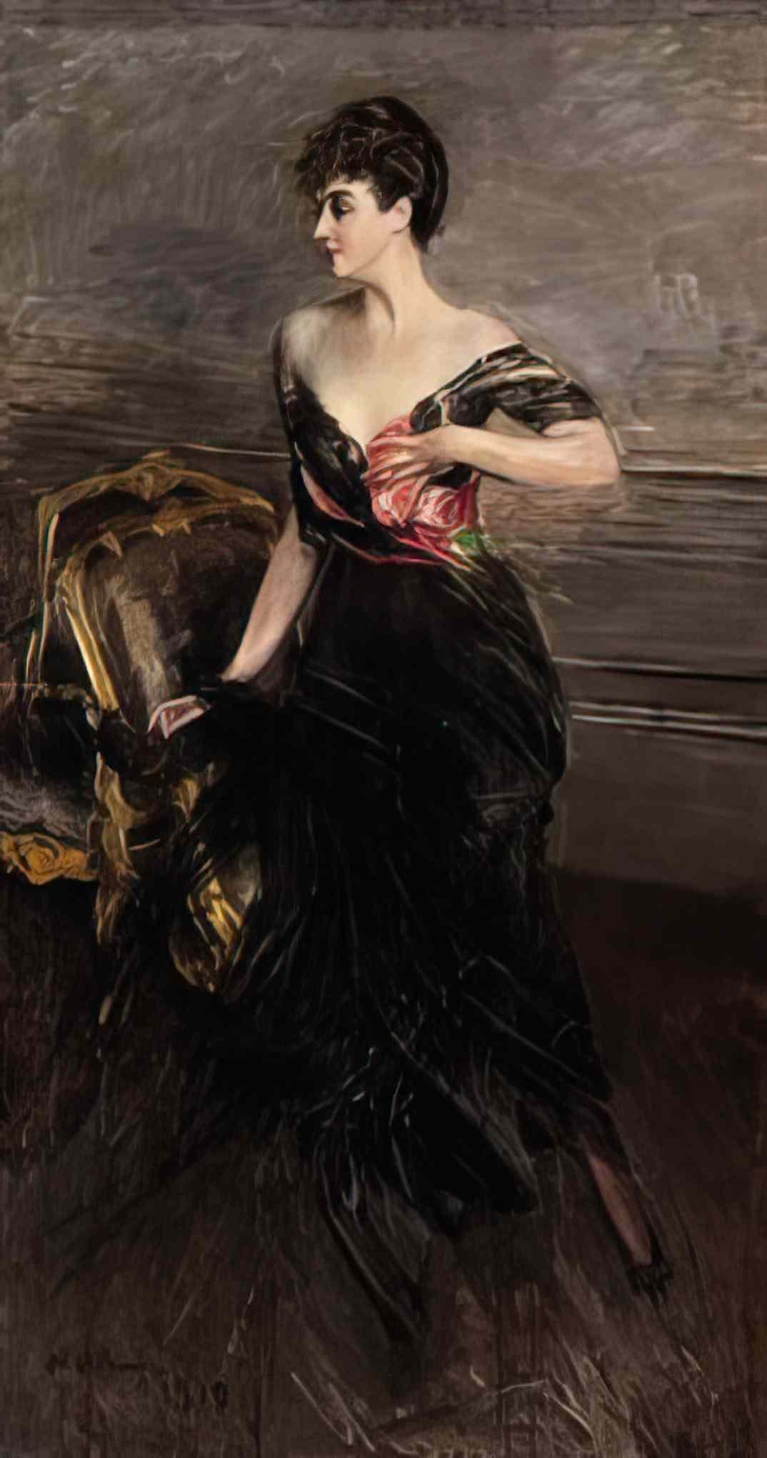 Giovanni Boldini portrait de la princesse cecile murat ney delchinge Art A4 Photo Print
