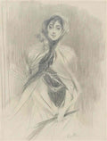 Giovanni Boldini portrait demiliana concha de ossa Art A4 Photo Print