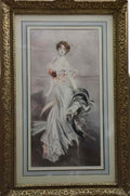 Giovanni Boldini la carrozza + studio di testa femminile verso Art A4 Photo Print