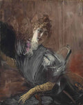 Giovanni Boldini portrait of a lady 2 Art A4 Photo Print