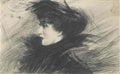 Giovanni Boldini linsegnante di inglese mrs. grafton Art A4 Photo Print