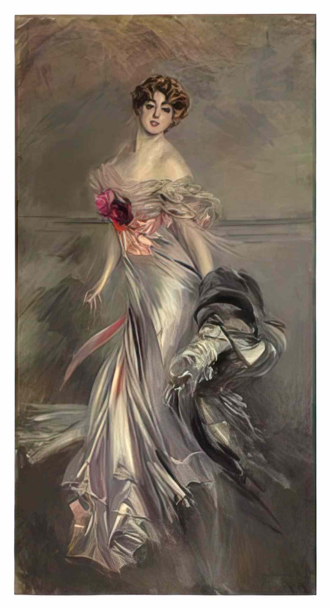 Giovanni Boldini portrait of marthe regnier Art A4 Photo Print