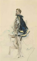 Giovanni Boldini raphaël duflos dans le rôle dhenri iii Art A4 Photo Print
