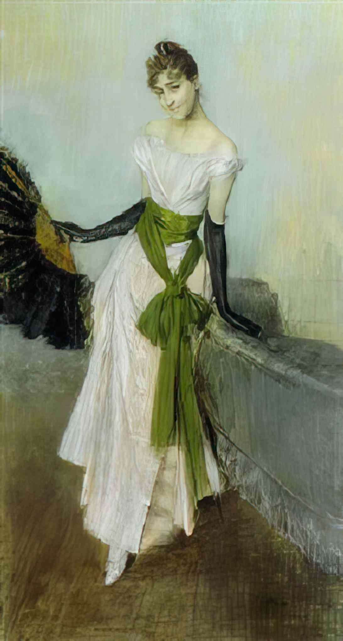 Giovanni Boldini ritratto di signorina concha de ossa Art A4 Photo Print