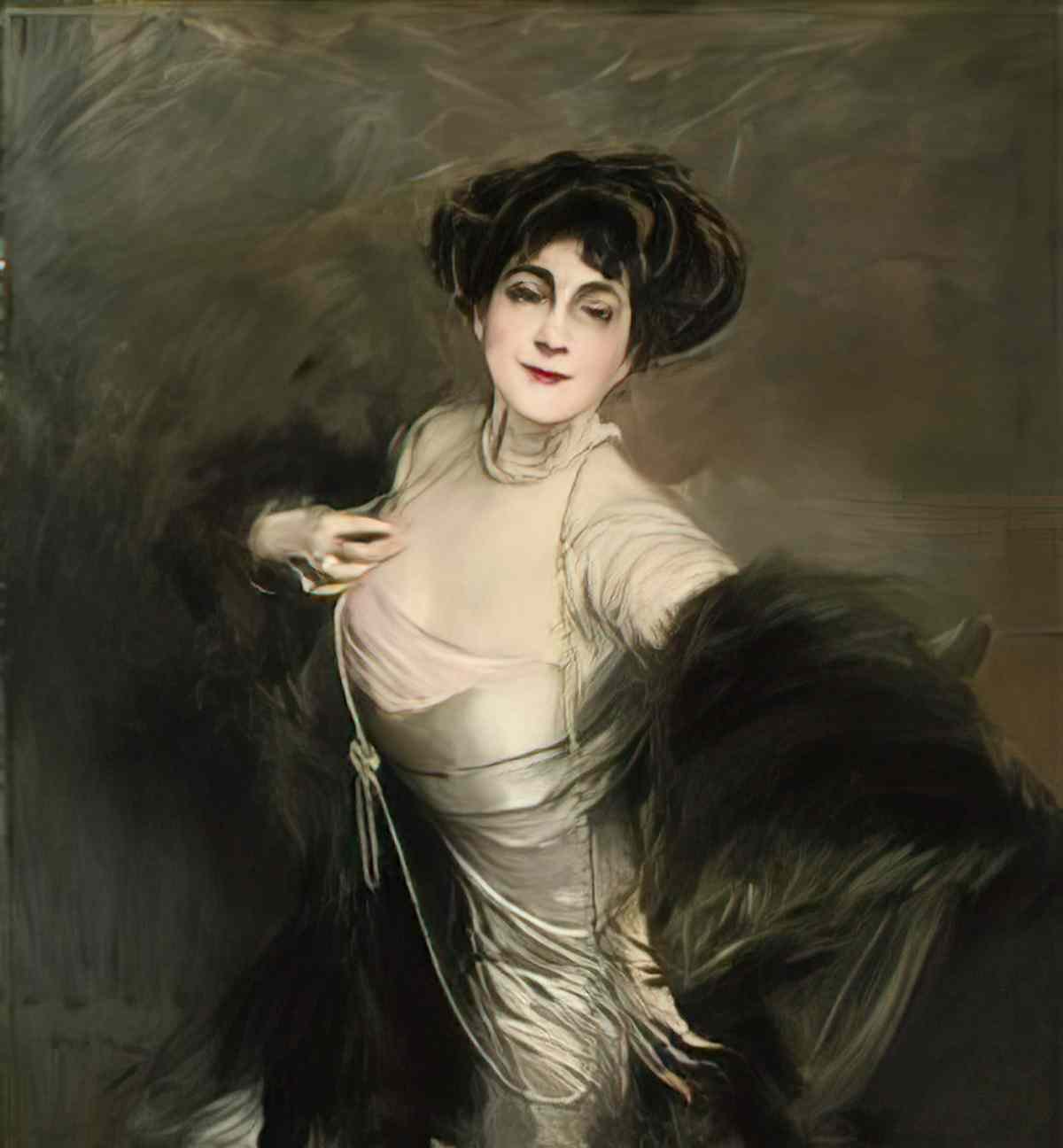 Giovanni Boldini signora diaz albertini Art A4 Photo Print