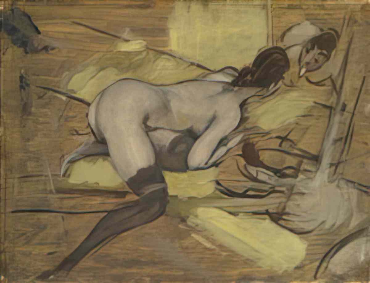 Giovanni Boldini solo con lo specchio Art A4 Photo Print