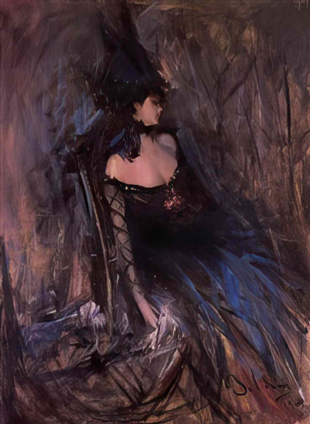 Giovanni Boldini portrait of grace king connelly Art A4 Photo Print