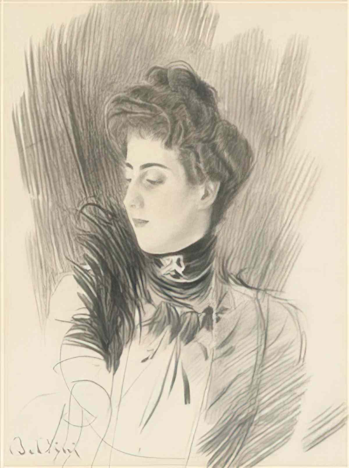 Giovanni Boldini une femme 1 Art A4 Photo Print