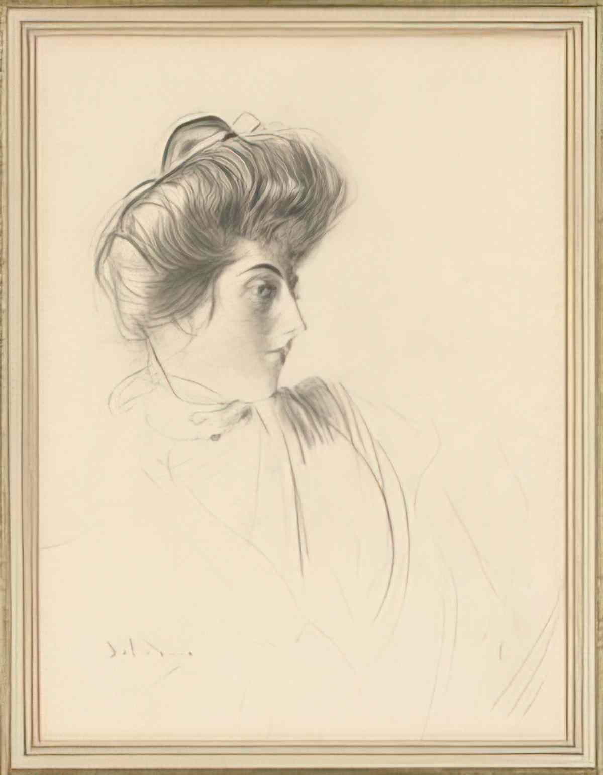 Giovanni Boldini putting on her dress Art A4 Photo Print