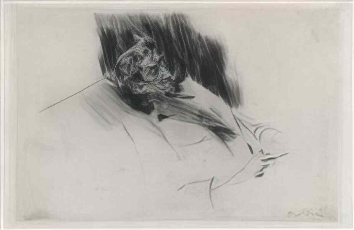 Giovanni Boldini whistler asleep 1 Art A4 Photo Print