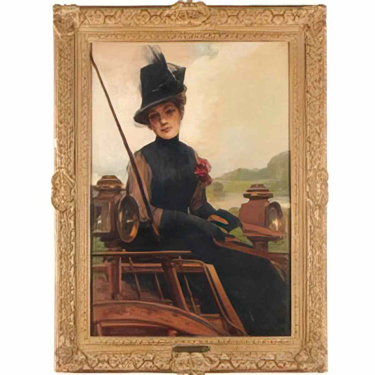 Giovanni Boldini woman in carriage Art A4 Photo Print
