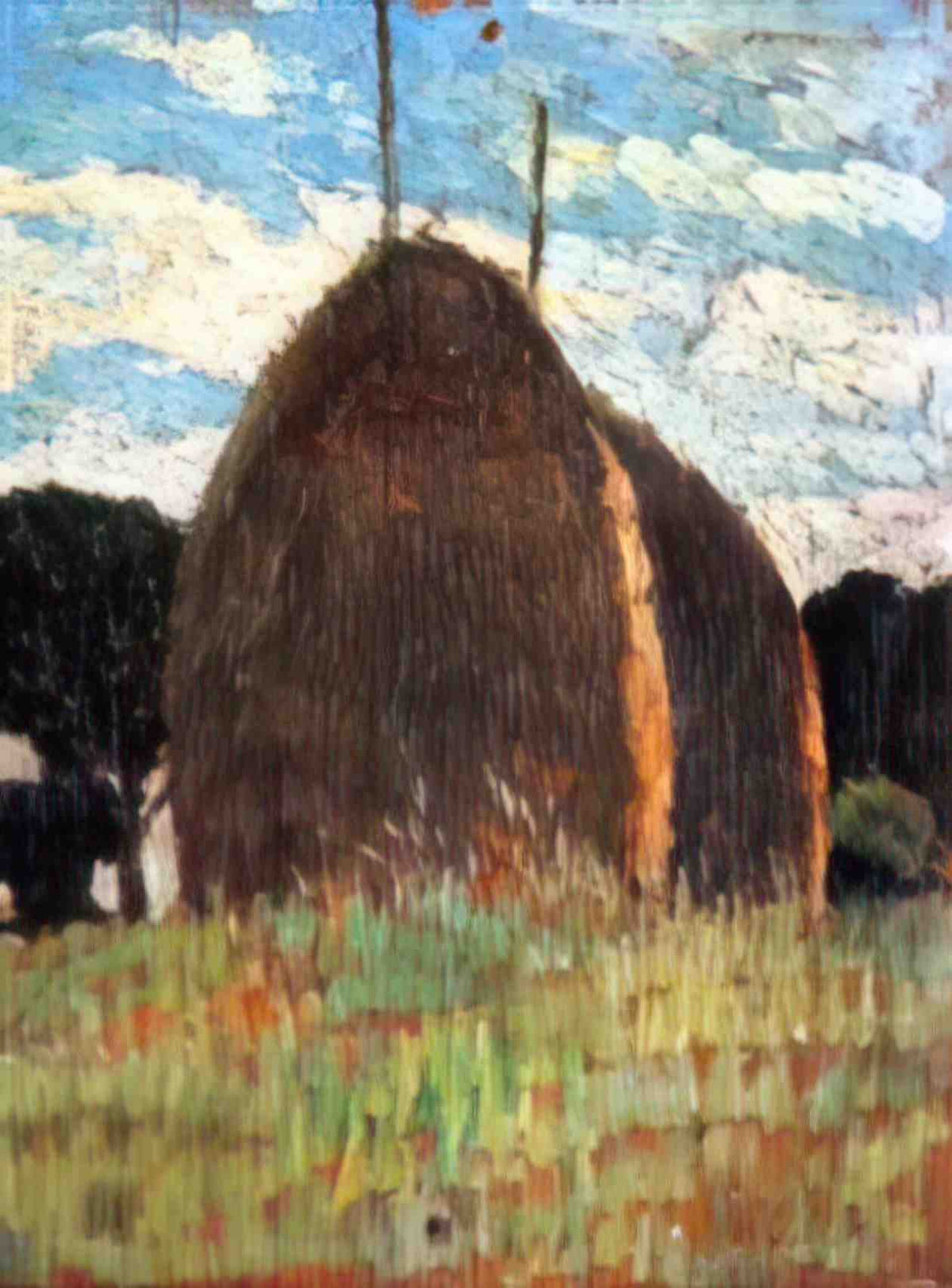 Giovanni Fattori hay stacks Art A4 Photo Print