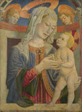 Giovanni Francesco da Rimini The Virgin and Child with Two Angels A4 Photo Print