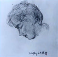 Giovanni Segantini barbara uffer skizze Art A4 Photo Print UK