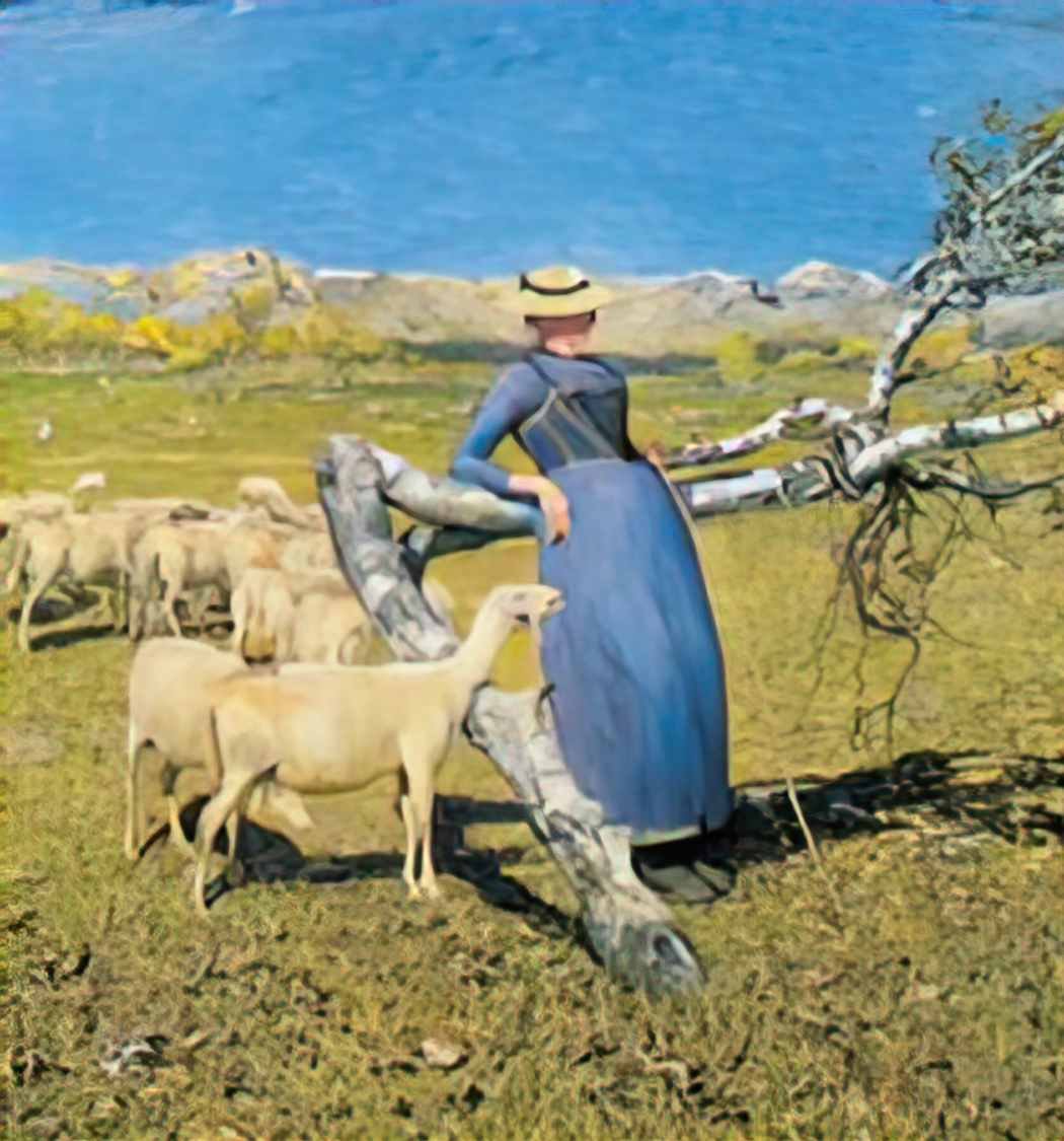 Giovanni Segantini giovanni segantini high noon in the alps Art A4 Photo Print