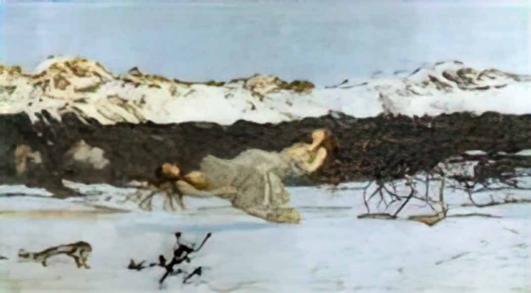 Giovanni Segantini segantini die strafe der woll stigen Art A4 Photo Print UK