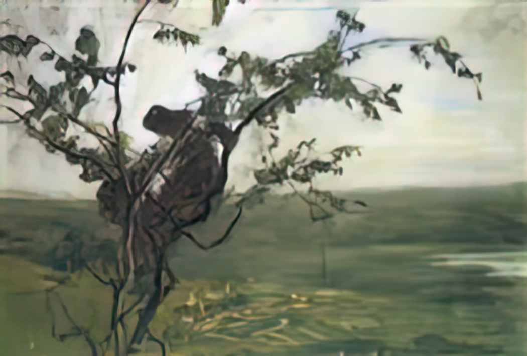 Giovanni Segantini segantini landschaft mit frau im baum Art A4 Photo Print UK