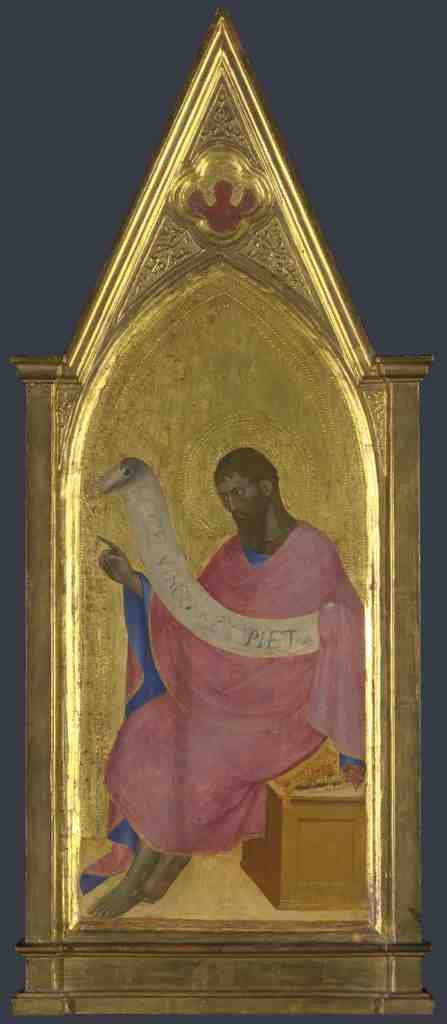 Giovanni da Milano Saint John the Baptist Right Pinnacle Panel A4 Photo Print