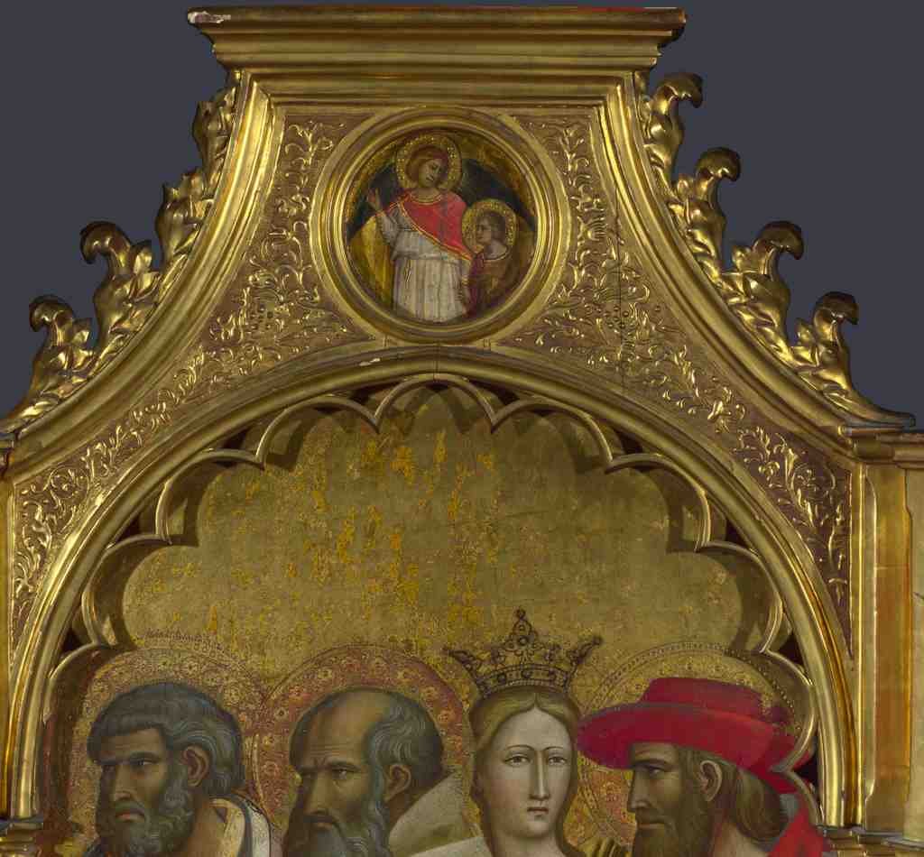 Giovanni dal Ponte Saints Raphael and Tobias Roundel above Right Panel A4 Photo Print