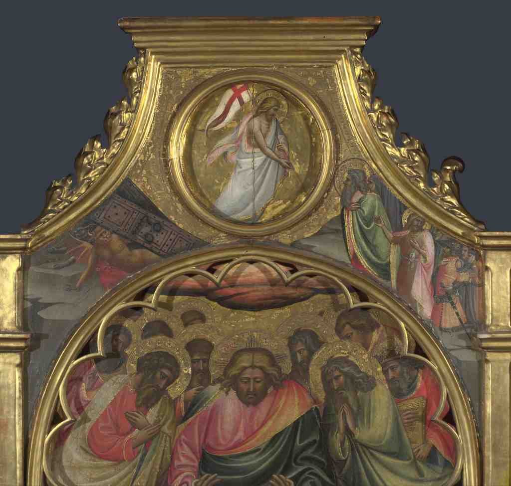 Giovanni dal Ponte The Descent into Limbo Roundel above Centre Panel A4 Photo Print