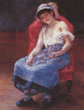 Girl Asleep Renoir A4 Photo Print