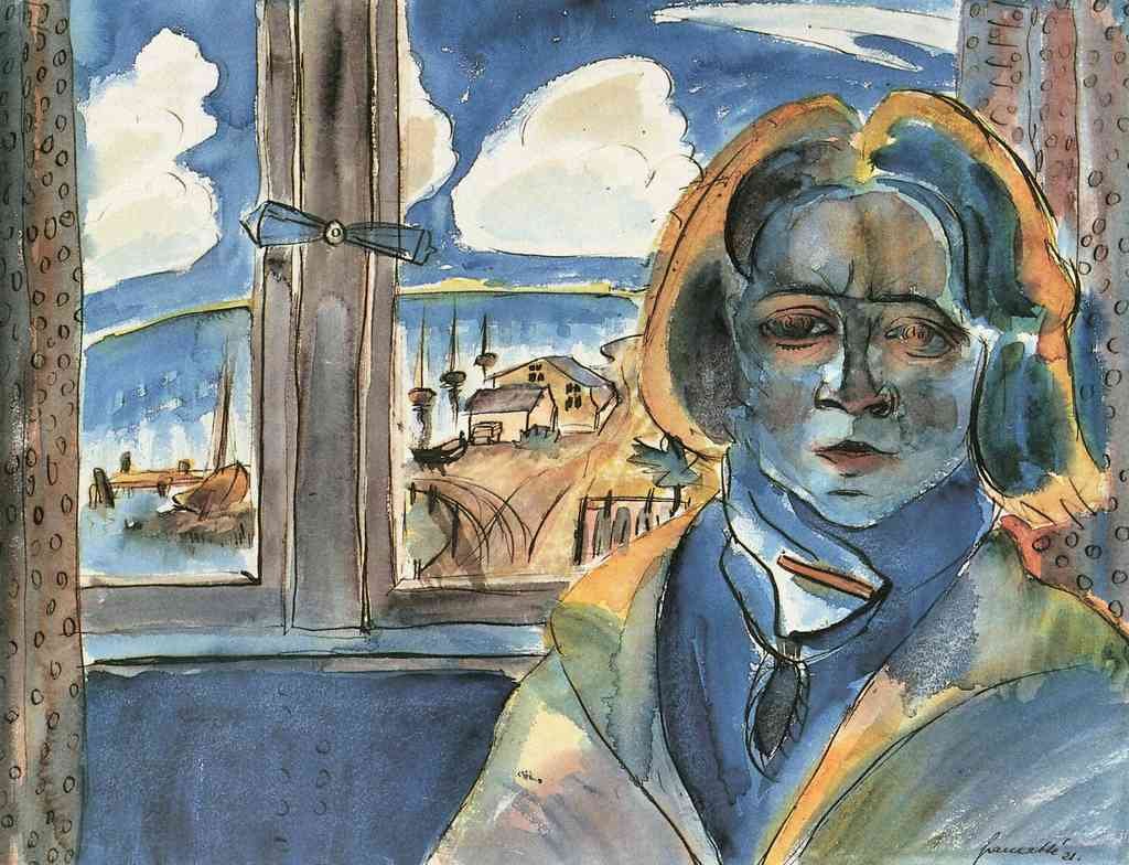 Girl At The Window Sonia Walter Gramatte Expressionism A4 Photo Print